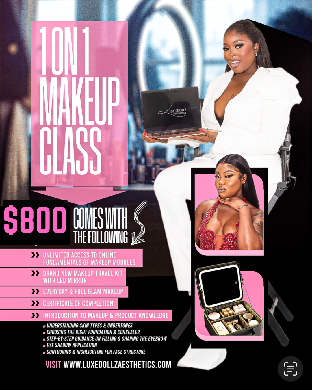 1on1 Makeup class